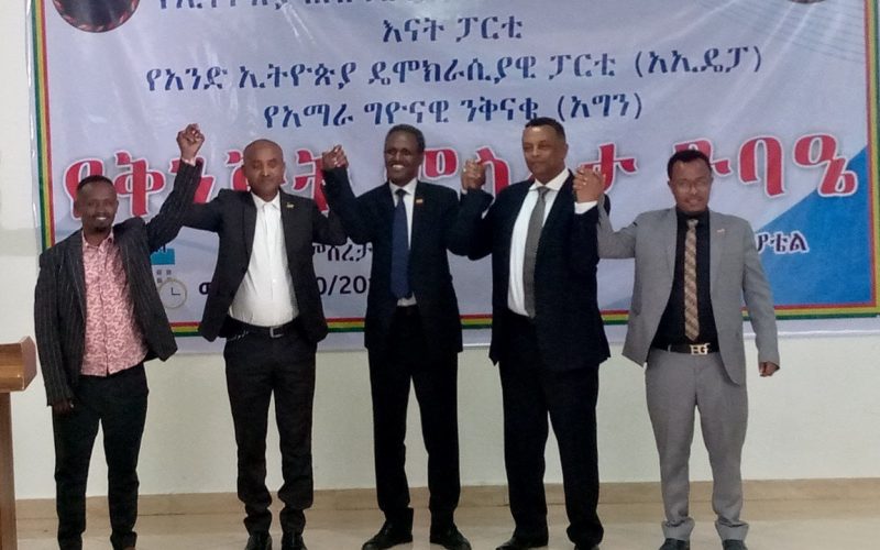 አምስት የፖለቲካ ፓርቲዎች ብልጽግና ፓርቲን ለማሸነፍ ህብረት ፈጠሩ